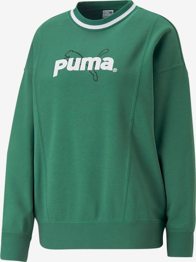 PUMA Sweat de sport 'TEAM' en vert / noir / blanc, Vue avec produit