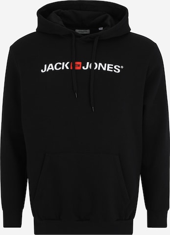 Jack & Jones Plus - Sudadera en negro: frente