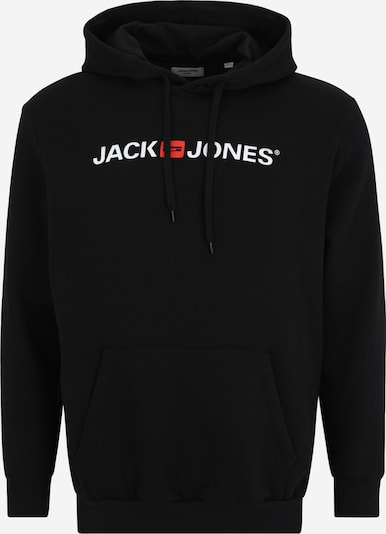 Jack & Jones Plus Sweater majica u crvena / crna / bijela, Pregled proizvoda