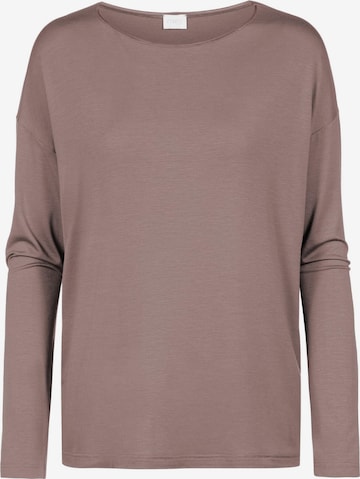 Mey Pajama Shirt 'Pure Chic' in Brown: front