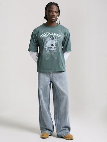 Ed Hardy - Camiseta '1971 Skull' en verde