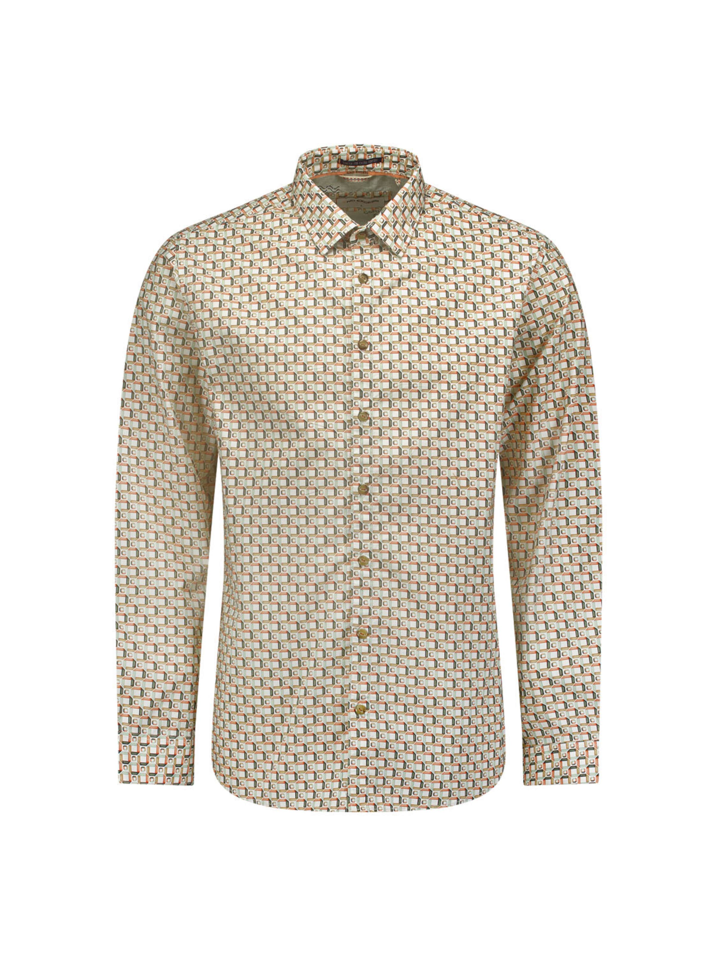 No Excess Regular Fit Hemd in Mischfarben: Vorderseite