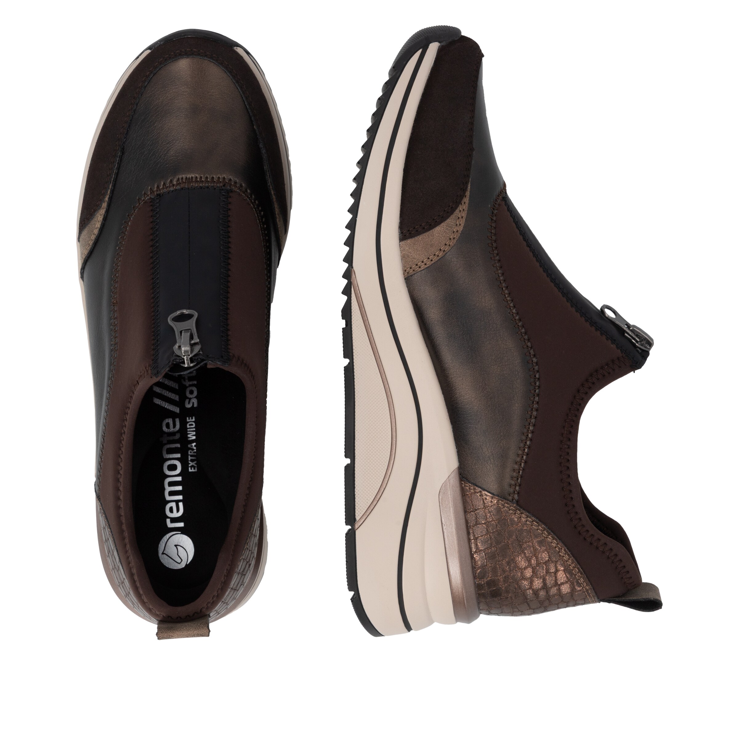 Slip on REMONTE en marron