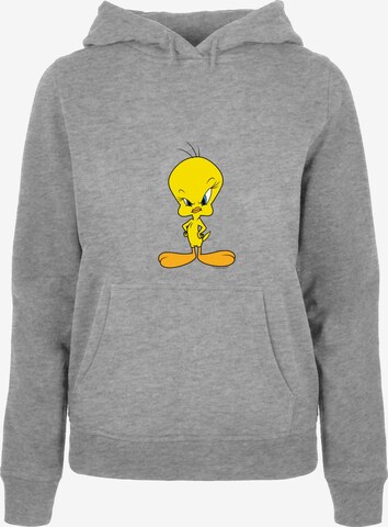 ABSOLUTE CULT Sweatshirt 'Looney - Tunes Angry Tweety' in Grijs: voorkant