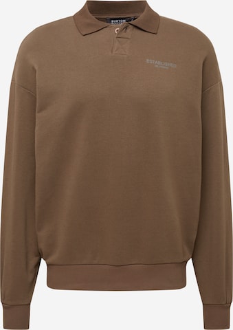 BURTON MENSWEAR LONDON Sweatshirt in Brown: front