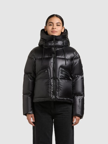 khujo Χειμερινό μπουφάν 'Luna' σε μαύρο: μπροστά
