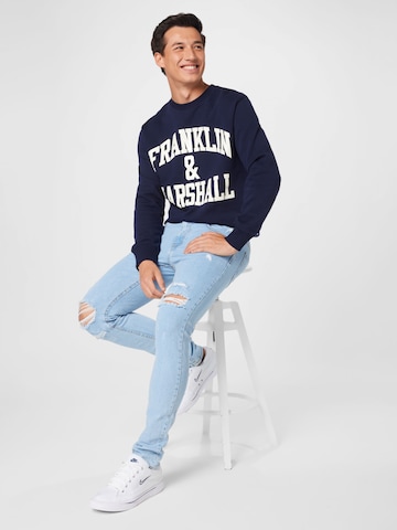 FRANKLIN & MARSHALL Sweatshirt in Blauw