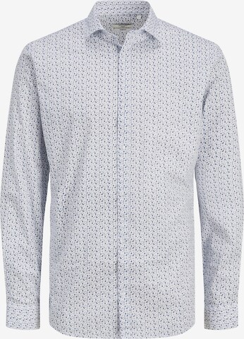 JACK & JONES Slim fit Button Up Shirt 'BLACKPOOL' in White: front