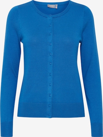 Fransa Gebreid vest in Blauw: voorkant