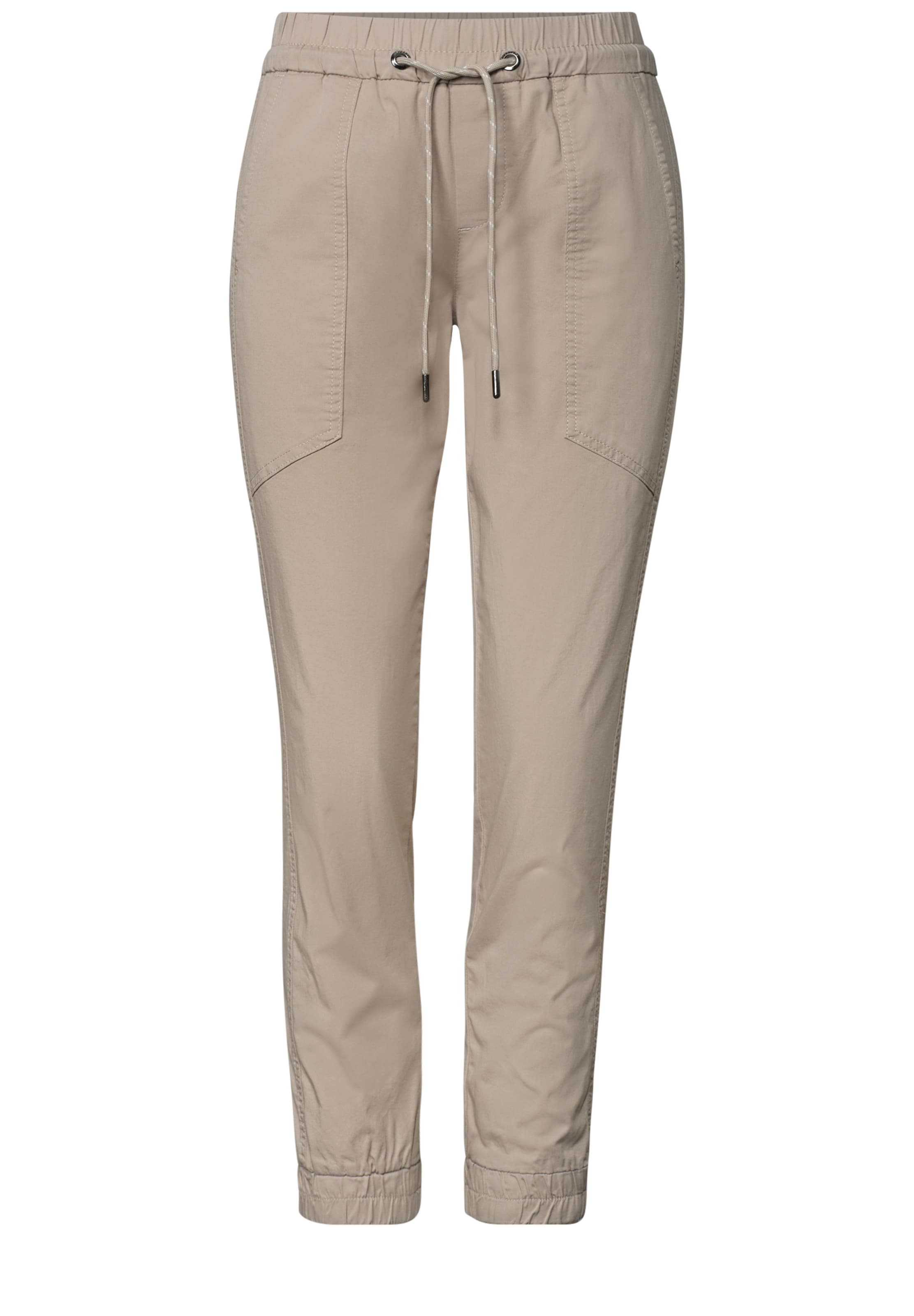 STREET ONE Slimfit Hose in Beige: Vorderseite