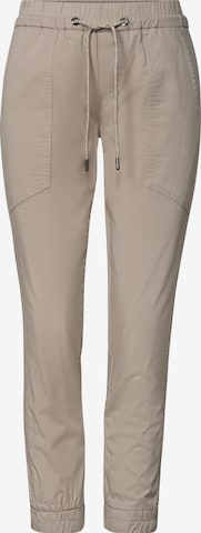 STREET ONE Slimfit Hose in Beige: Vorderseite