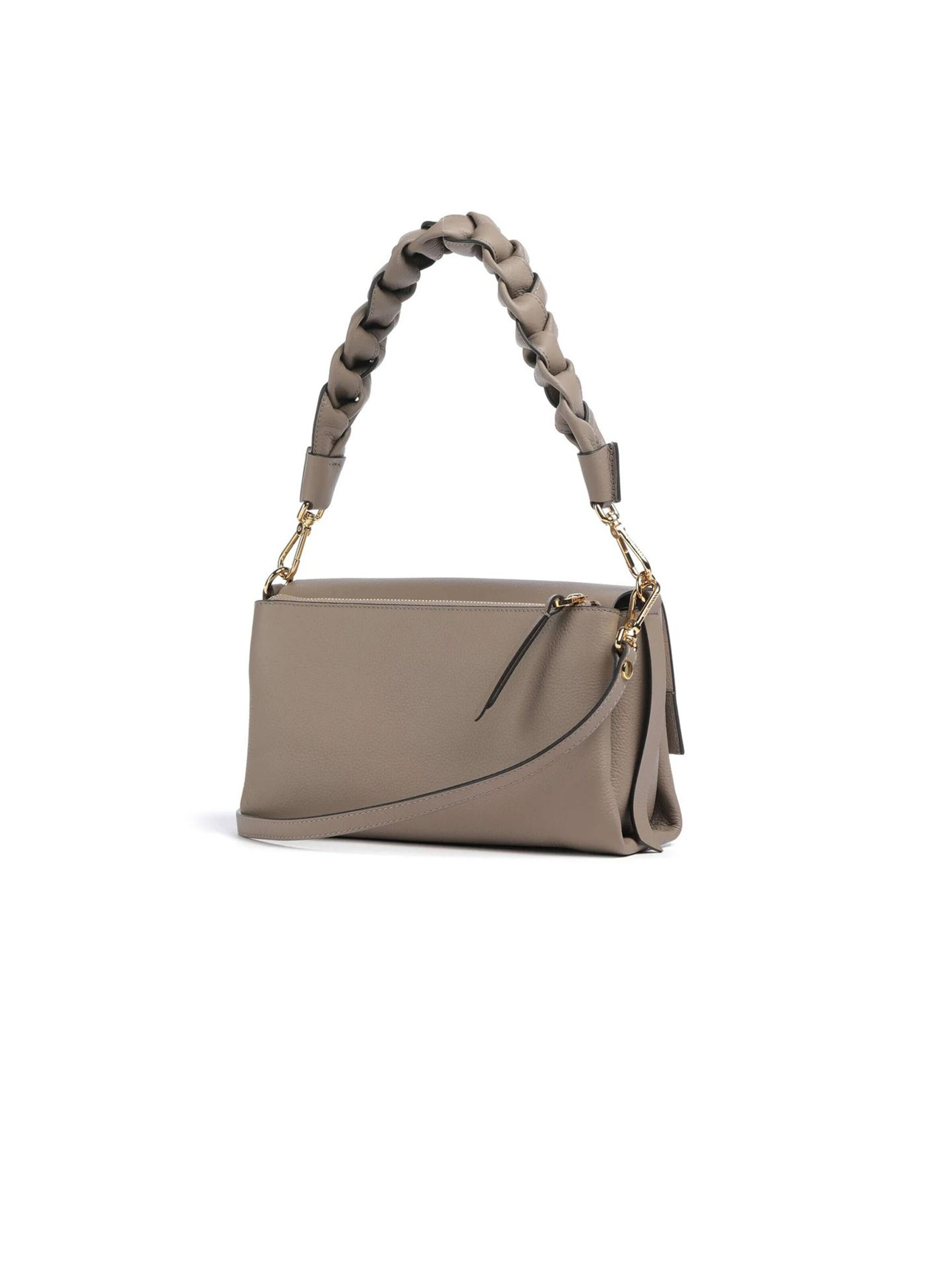 Coccinelle Handbag 'Boheme Grana Double Handbag Double Grainy Leather' in Grey