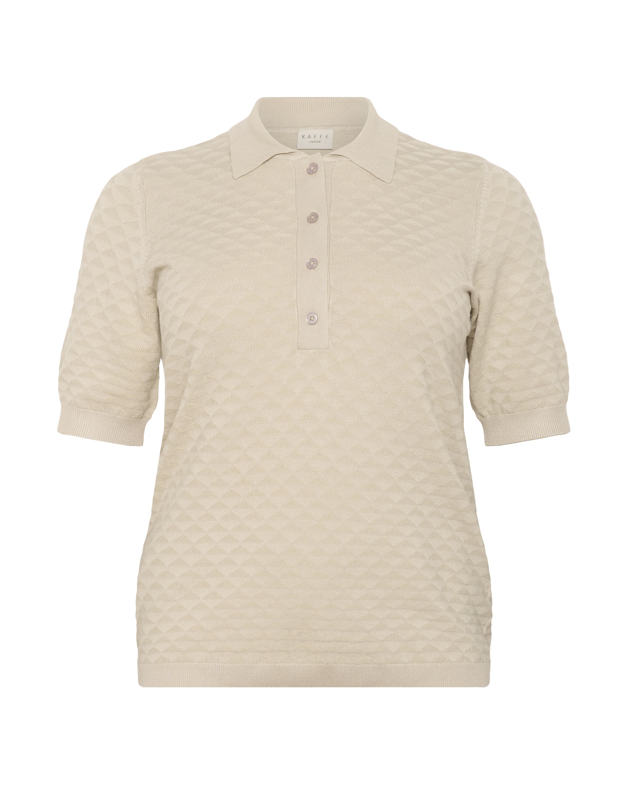KAFFE CURVE Shirt 'Oliviana' in Beige: front