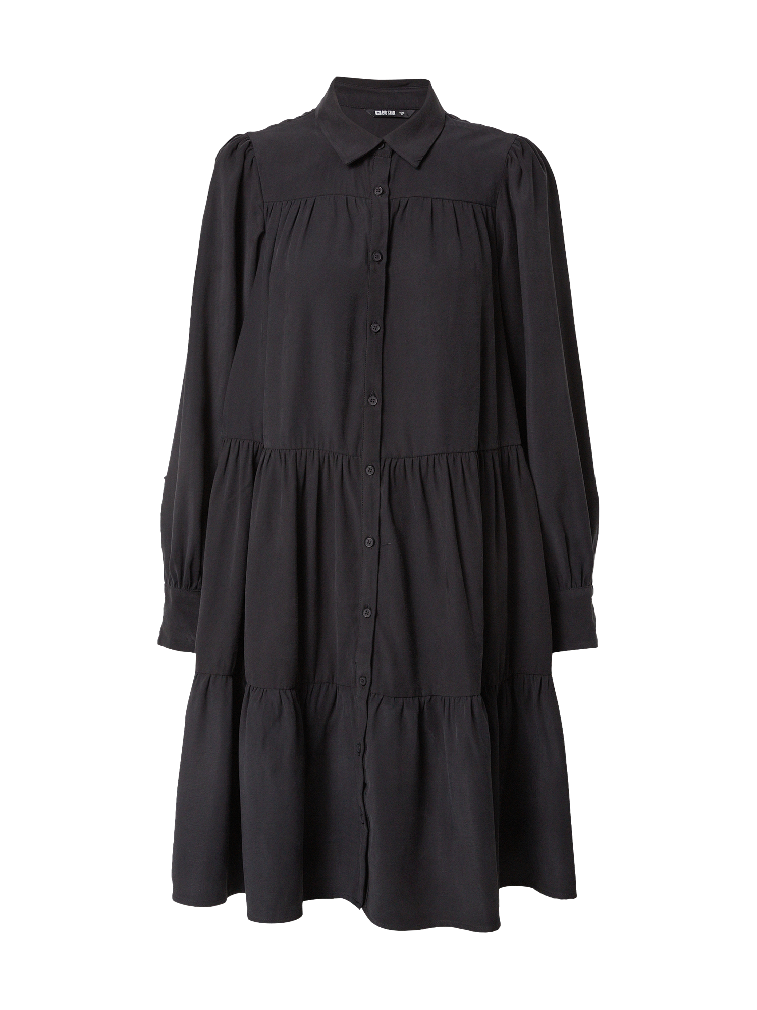 FDst0 Sukienki Big Star Sukienka koszulowa CLOE w kolorze Czarnym 