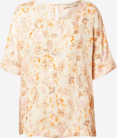 MOS MOSH Блуза 'Palma Chintz' в бежово / тъмнобежово / оранжево / бледорозово, Преглед на продукта