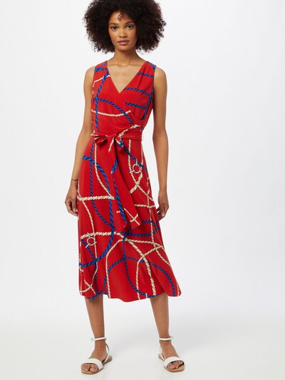 Lauren Ralph Lauren Letní šaty 'CARANA' - béžová / světle béžová / námořnická modř / červená, Model/ka