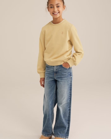 Sweat-shirt WE Fashion en jaune