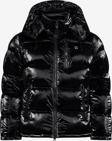 YVZ Denim Winterjacke 'Nebula' in Schwarz: Vorderseite