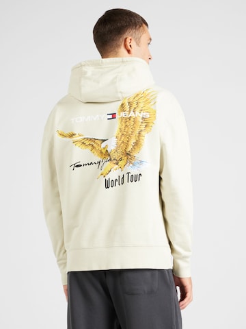 Tommy Jeans Sweatshirt 'Eagle' in Beige