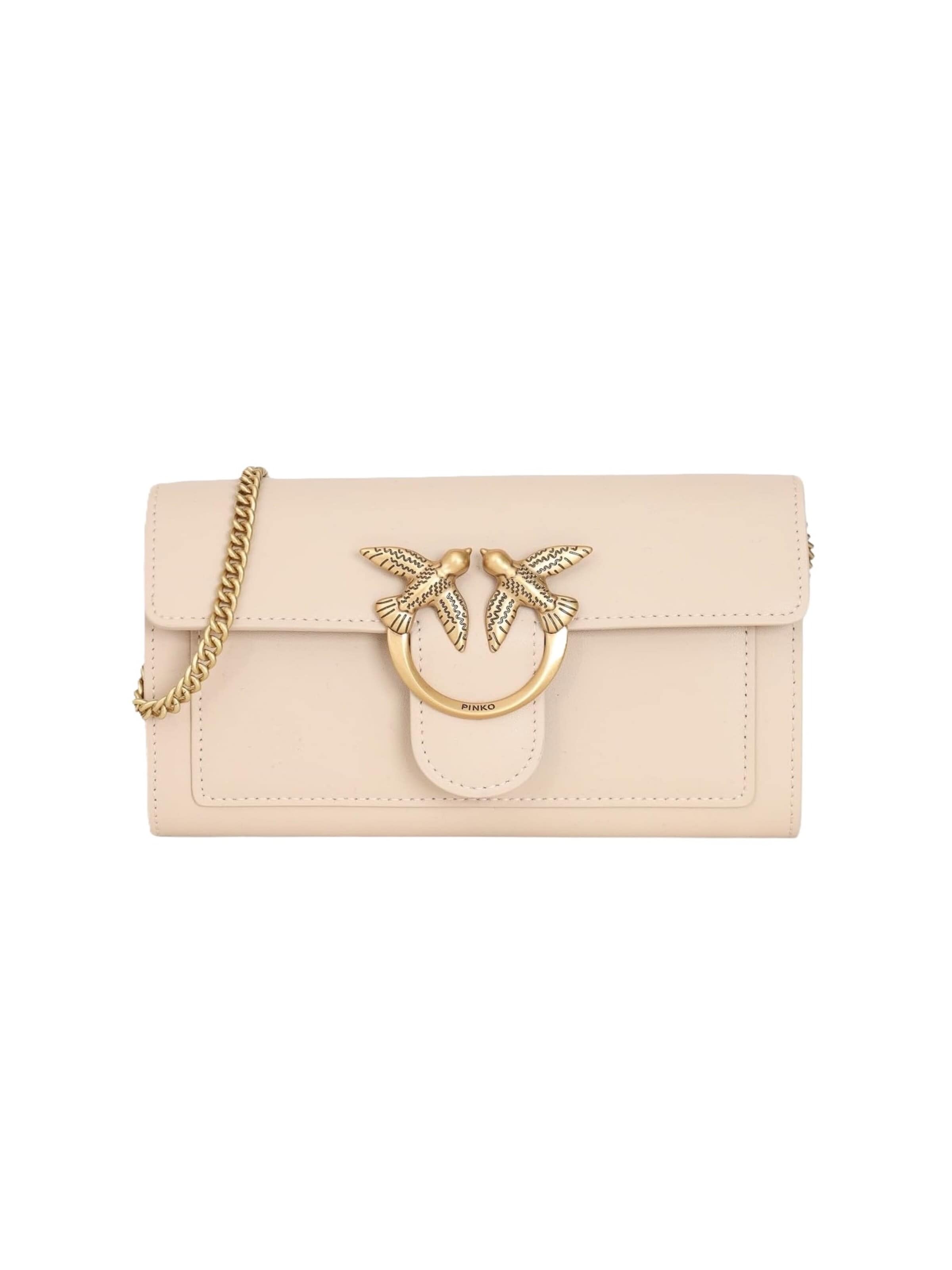 Portamonete '100062 A0F1' di PINKO in beige: frontale