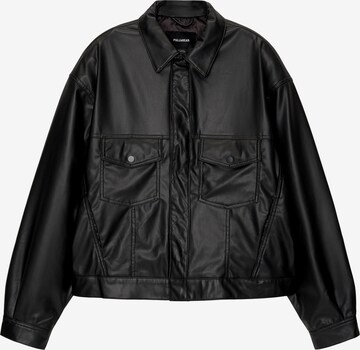 Veste mi-saison Pull&Bear en noir : devant