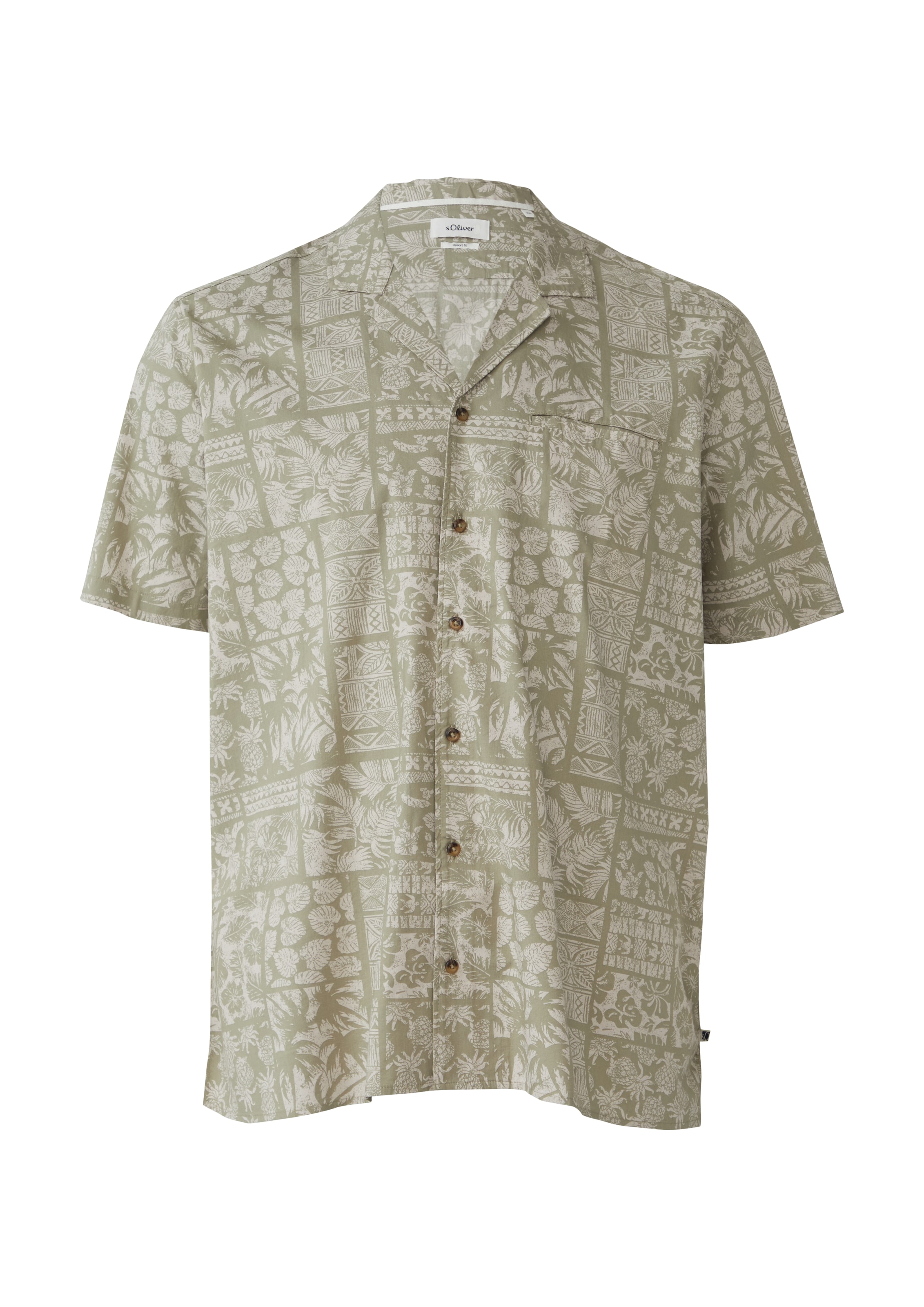 s.Oliver Hemd in Grün: Vorderseite