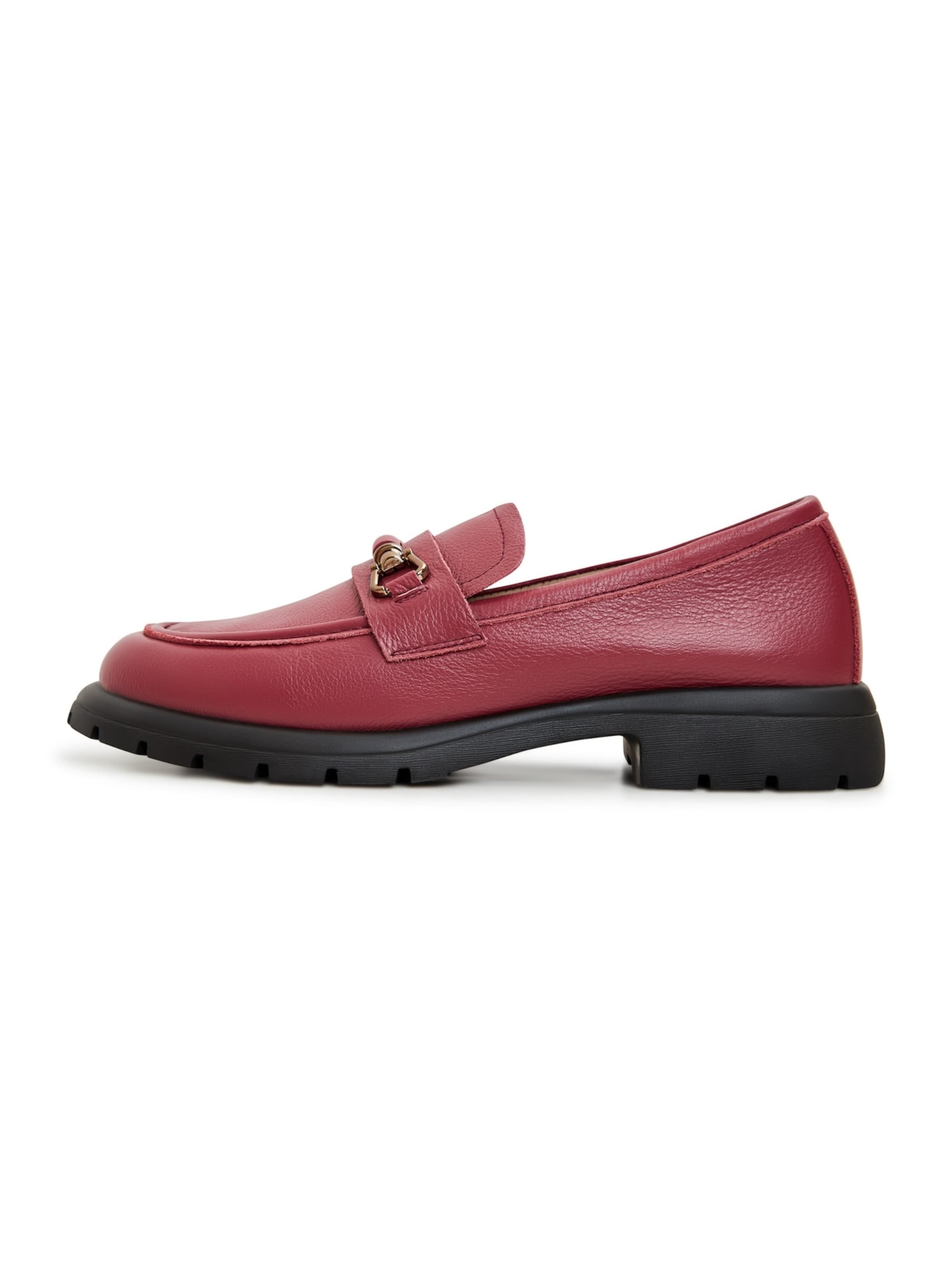 CESARE GASPARI Slip-ons in Red: front