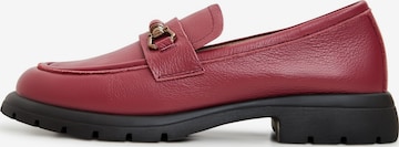 CESARE GASPARI Slip-ons in Red: front