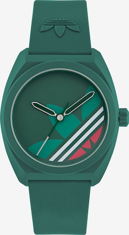 ADIDAS ORIGINALS Analoog horloge 'PROJECT THREE' in Groen: voorkant