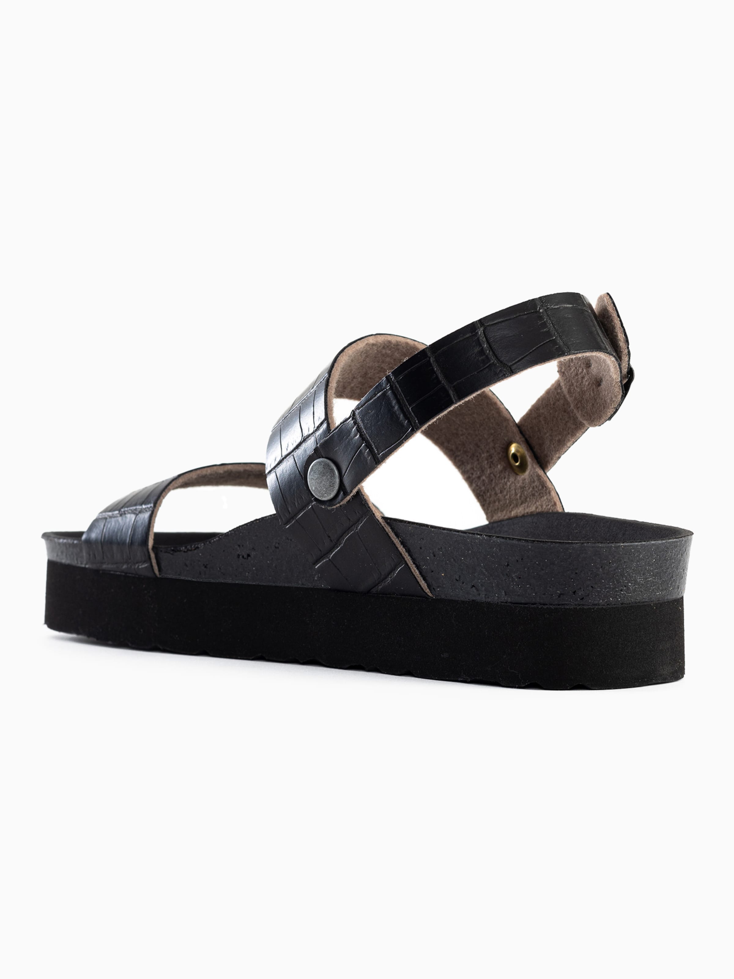 Bayton Sandały z rzemykami 'Almeria' w kolorze czarny