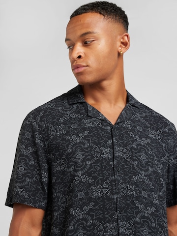 Coupe regular Chemise 'RAYON' HOLLISTER en noir