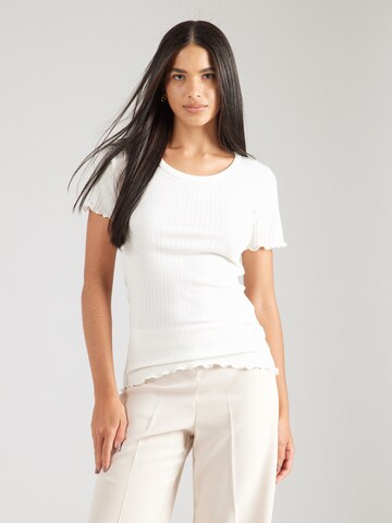 Maglietta 'Trixy' di MADS NORGAARD COPENHAGEN in bianco: frontale