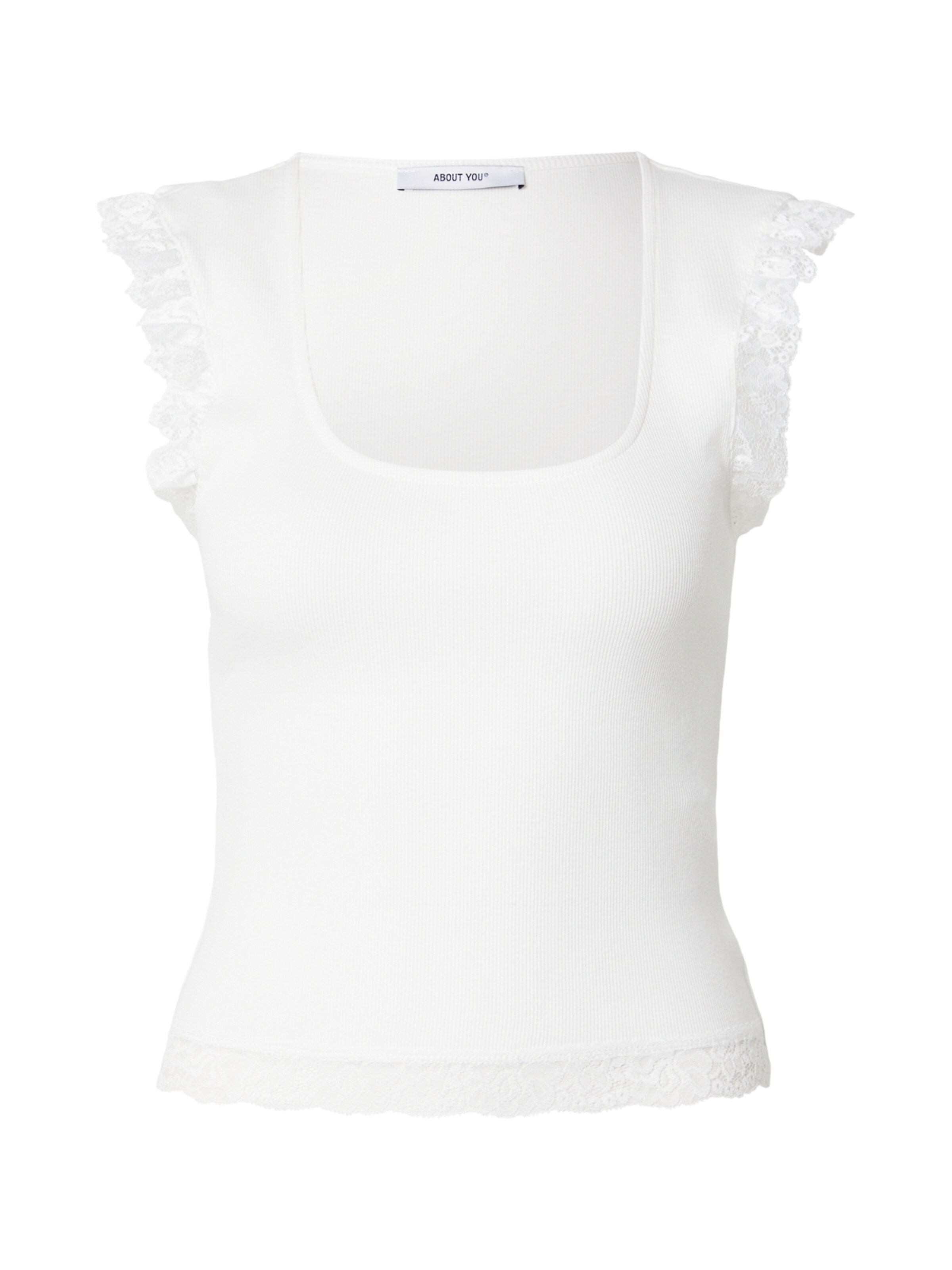 ABOUT YOU - Top 'Camille' en blanco: frente