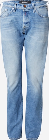 REPLAY Slimfit Jeans 'WAITOM' in Blauw: voorkant