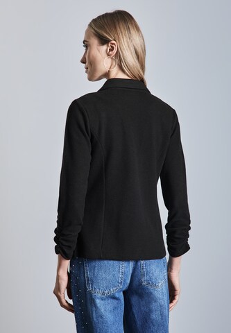 STREET ONE Blazer mit Raffung in Schwarz