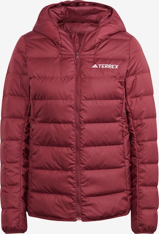 Veste outdoor ADIDAS TERREX en rouge : devant