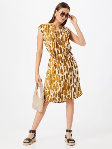 Cartoon Shirt dress in Brown