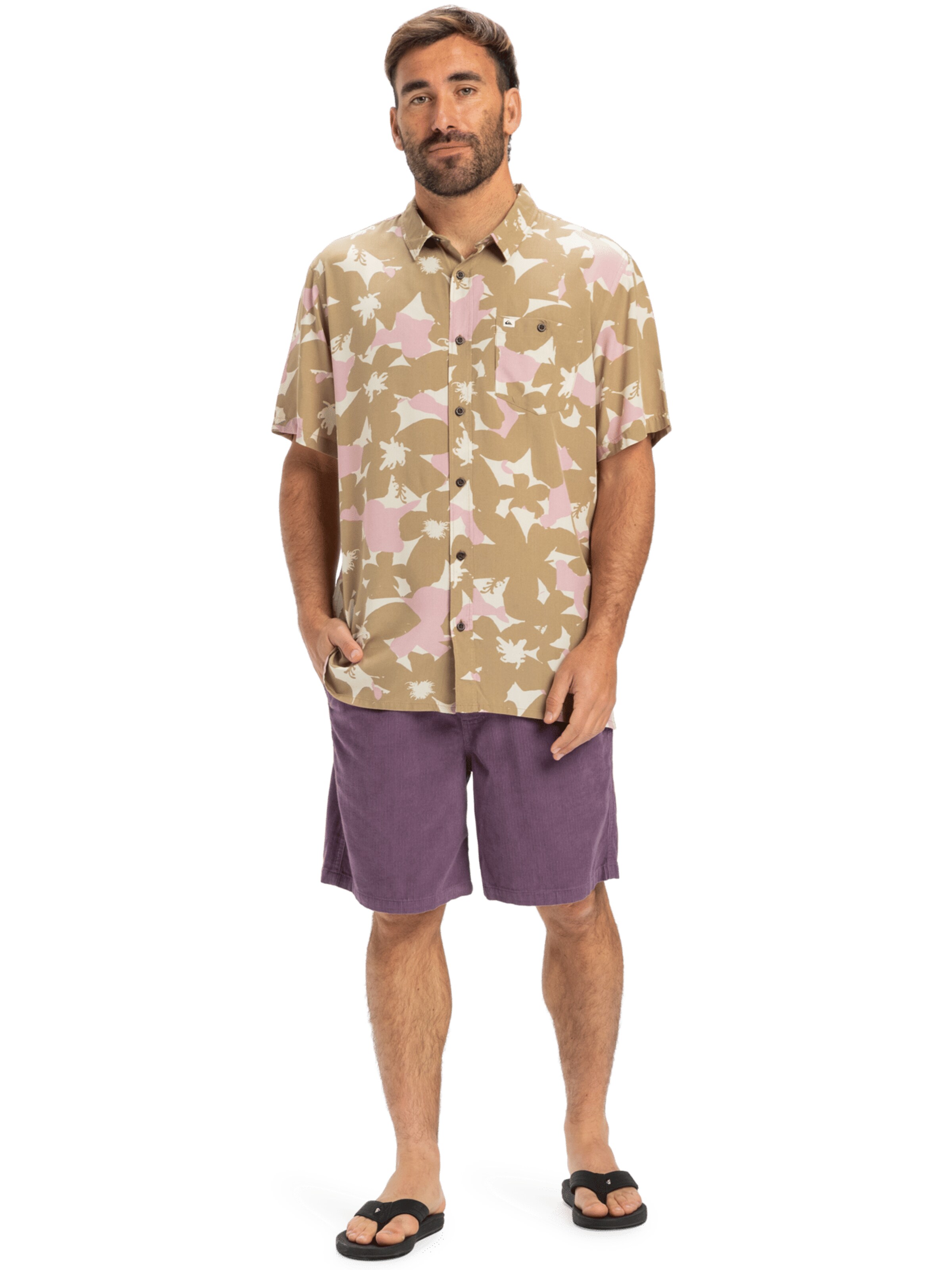 QUIKSILVER Regular fit Overhemd 'Safe Paradise' in Gemengde kleuren