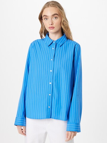 Camicia da donna 'Percy' di modström in blu: frontale