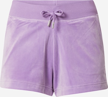 Juicy Couture Normalny krój Spodnie 'EVE' w kolorze fioletowy: przód
