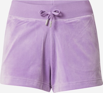 Juicy Couture Regular Trousers 'EVE' in Purple: front