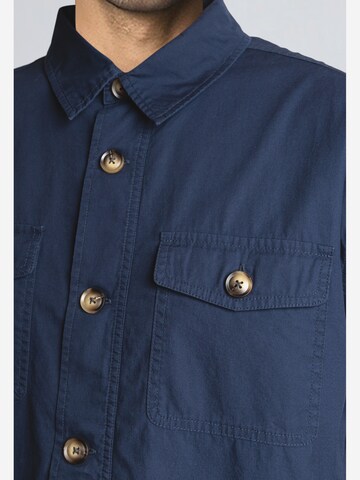 Fat Moose Comfort fit Button Up Shirt 'Arvid' in Blue