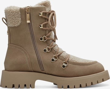 TAMARIS Lace-Up Ankle Boots in Beige