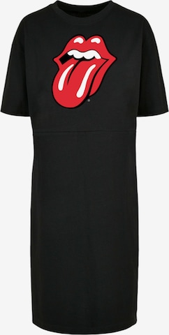 F4NT4STIC Jurk 'The Rolling Stones Zunge' in Zwart: voorkant