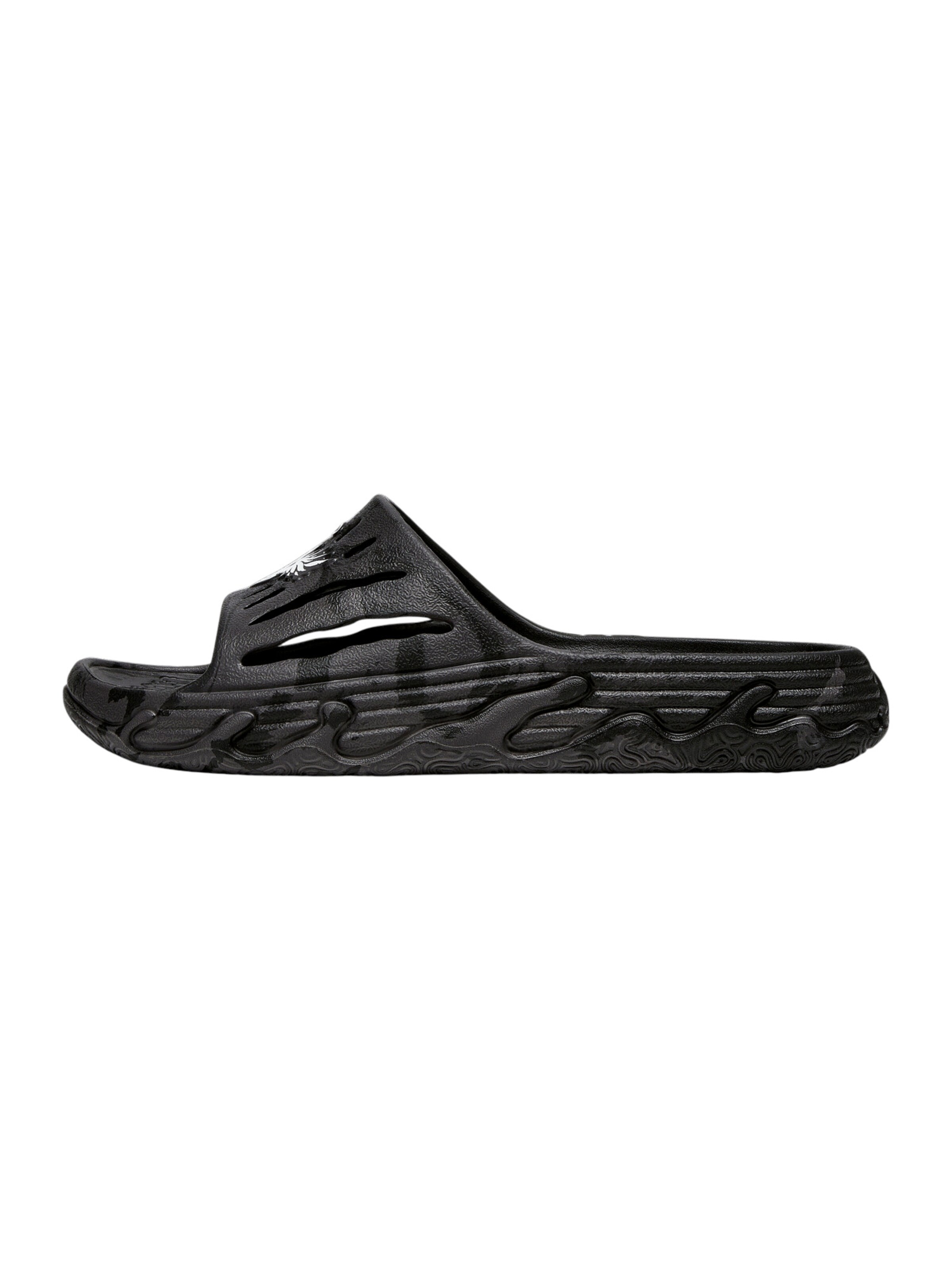 PUMA Beach & Pool Shoes in Black / White, Item view