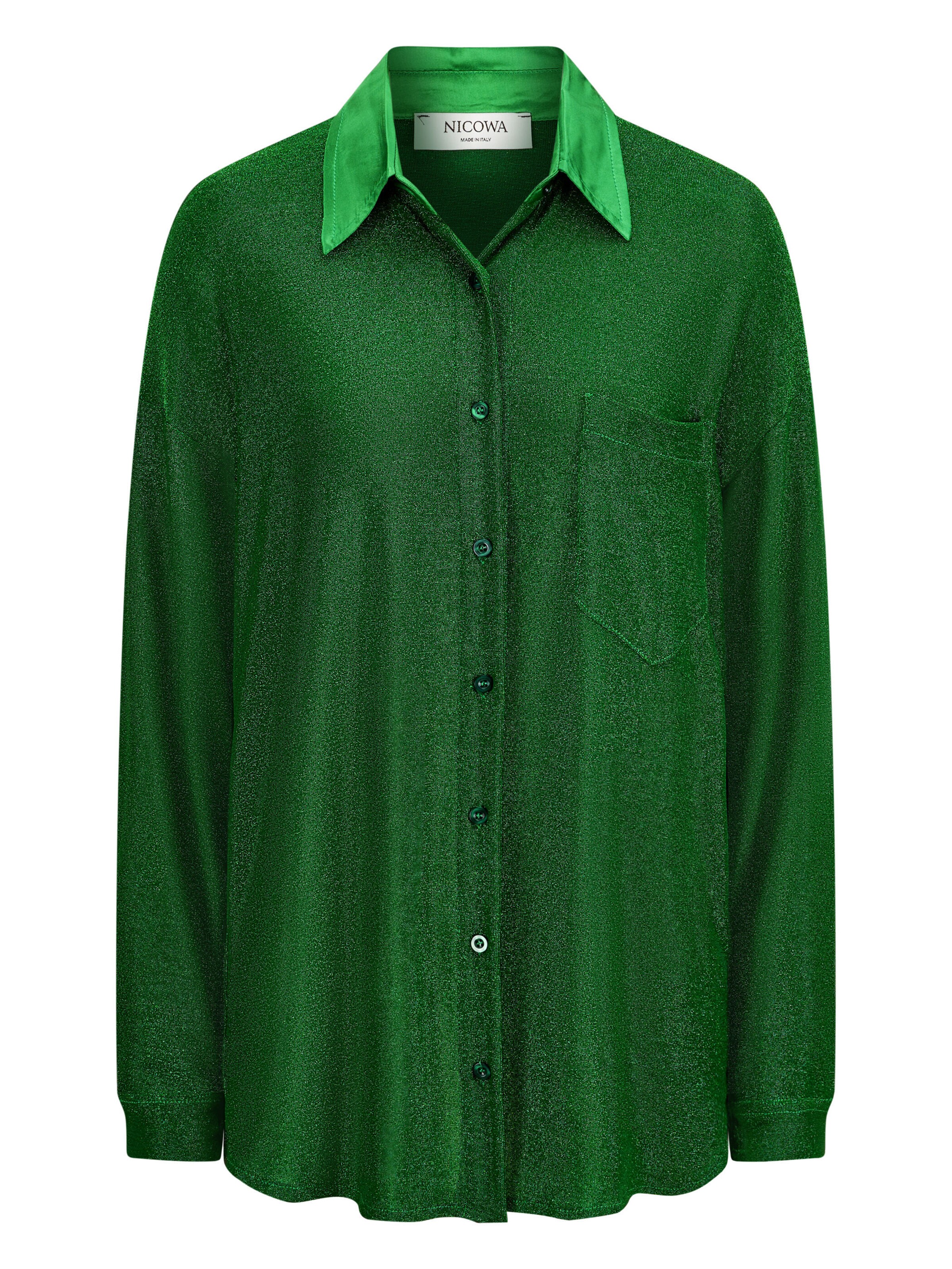 Chemisier 'LOPAWI' Nicowa en vert : devant