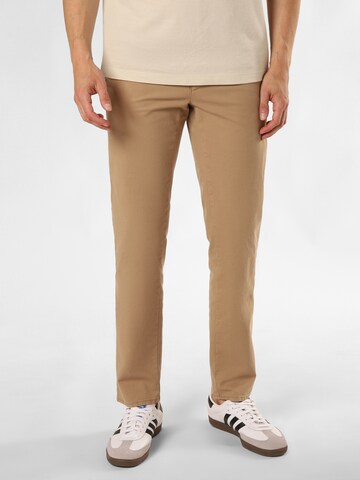 BRAX Regular Chino Pants 'Fabio' in Brown: front