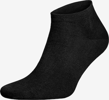 Chaussettes 'Relax Cotton' Hudson en noir : devant