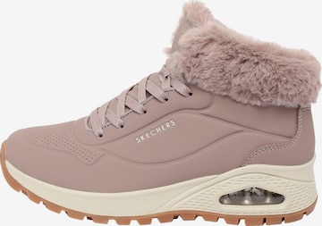 purpurinė SKECHERS Suvarstomieji kulkšnis dengiantys batai 'UNO RUGGED': priekis