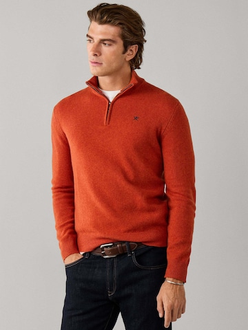 Pullover di Hackett London in arancione: frontale